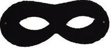 Oogmasker zwart - Willaert, verkleedkledij, carnavalkledij, carnavaloutfit, feestkledij, masker, superhelden, supermasker, loupe